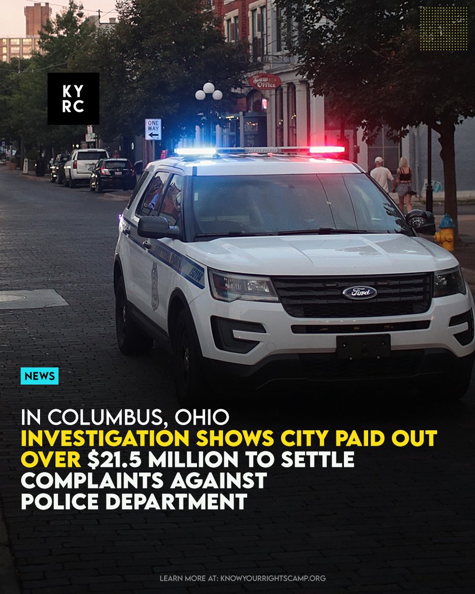 Investigation Shows City Paid Out Over $21.5 Million To Settle Complaints Against Police Department Link: ow.ly/4ALg50RcNhE