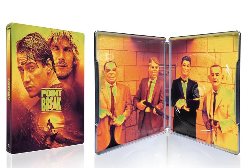 VHSDVDBLURAY4K's tweet photo. Point break 4K Steelbook coming in July https://t.co/c4y1pKYRjM