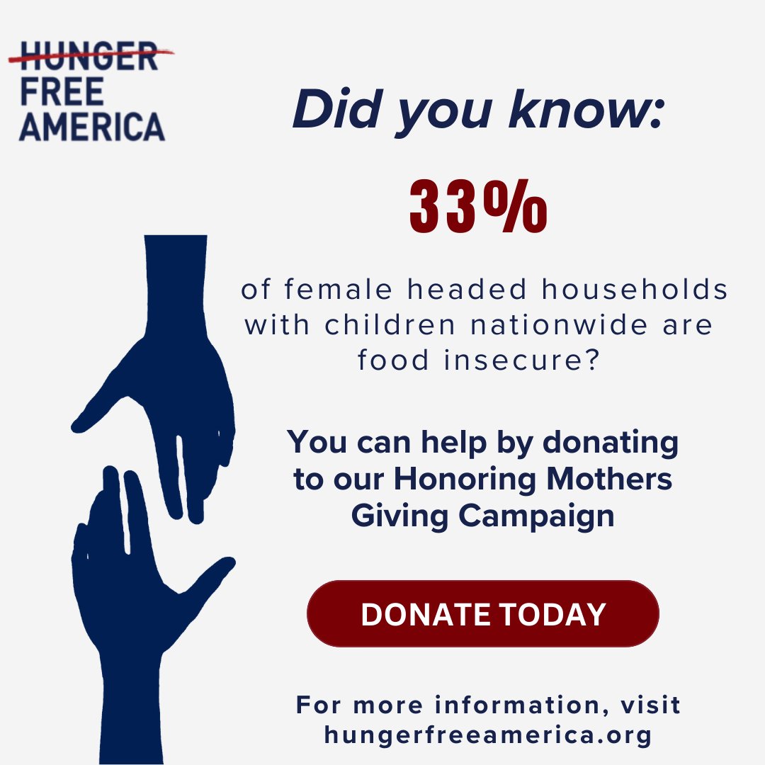 Between now and Mother's Day, May 12th, we'll be raising funds to ensure all families have enough to eat. We are facing urgent challenges, which is why we need your help TODAY. classy.org/give/577370/?m…