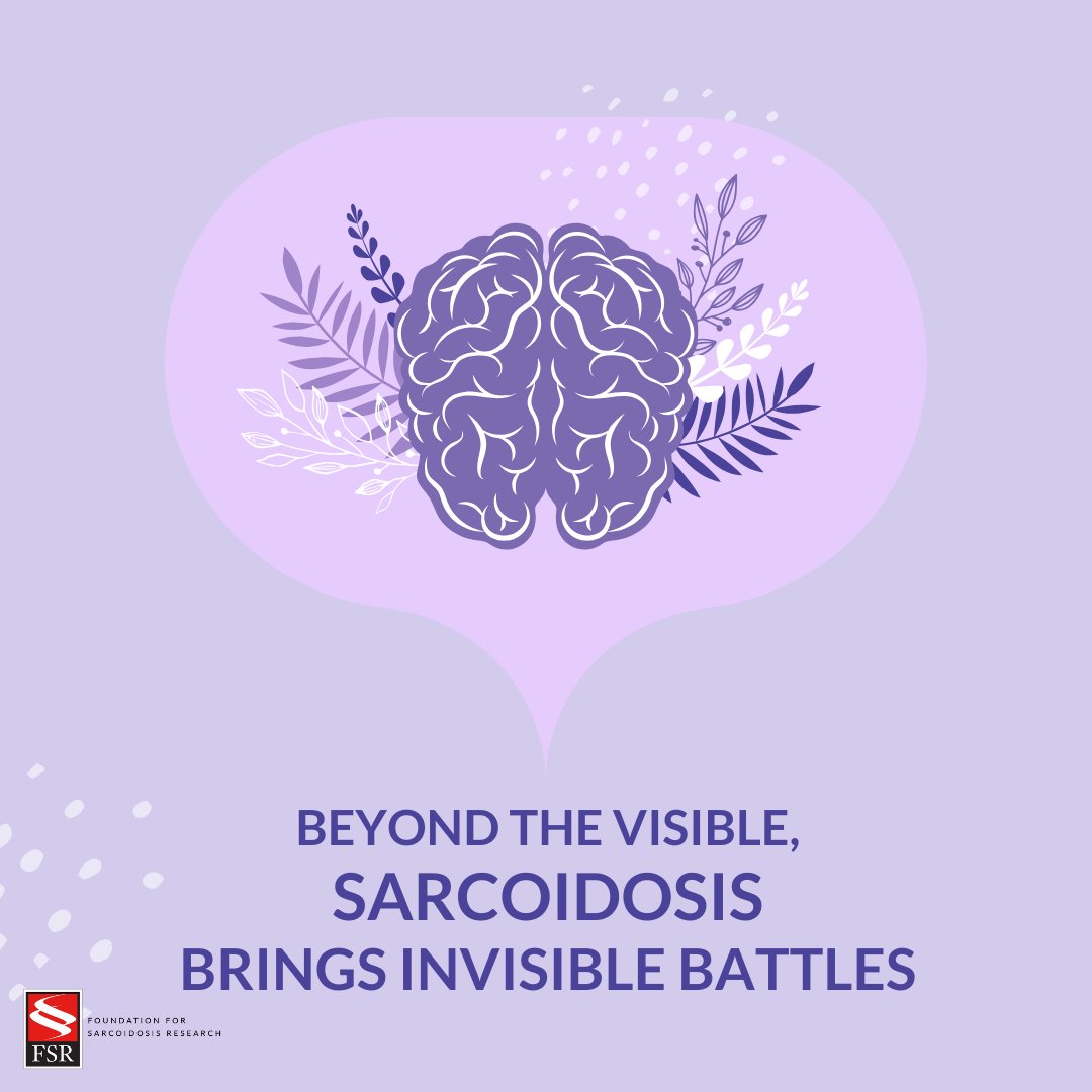 Beyond the physical symptoms, sarcoidosis can have a significant impact on mental health and well-being. Let's raise awareness of the emotional toll of living with a chronic illness and promote mental health support. #Sarcoidosis# #SaySarcoidosis #StopSarcoidosis #MentalHealth