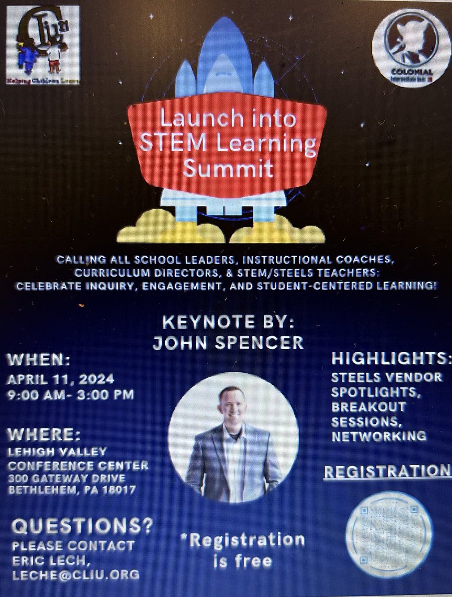 At the ⁦@ColonialIU20⁩ and ⁦@CLIU21⁩ STEM Learning Summit learning new ideas to help promote learner agency and choice. Great work by my colleagues from both IUs. Well done, ⁦@IU20AstDirCurr2⁩ and ⁦@elech⁩!