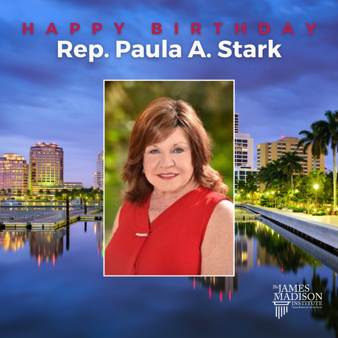 Happy Birthday, @Paula4FLHouse47! All of us at JMI hope you have a wonderful birthday.