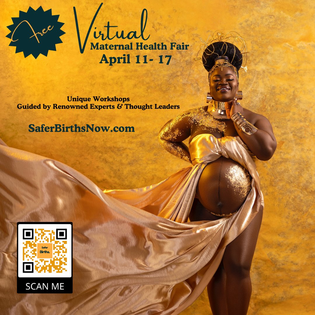 Today is the first day of our Virtual Maternal Health Fair. Register here: eventbrite.com/e/decoding-dis…