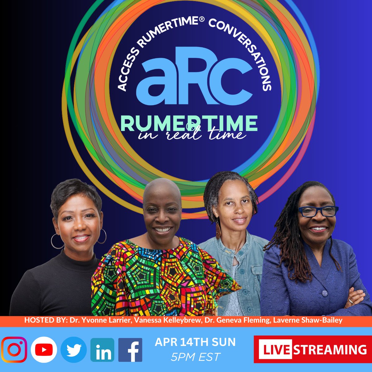 Join us LIVE on ARC Podcast, Sun, April 14th, 5-6pm EST! Dive into the extraordinary journey of Dr. Carolyn Gentle-Genitty, a force in academia, policy making, &amp; a beacon of hope as a cancer survivor. D#ARCPodcast #Inspiration #Leadership #Survivor