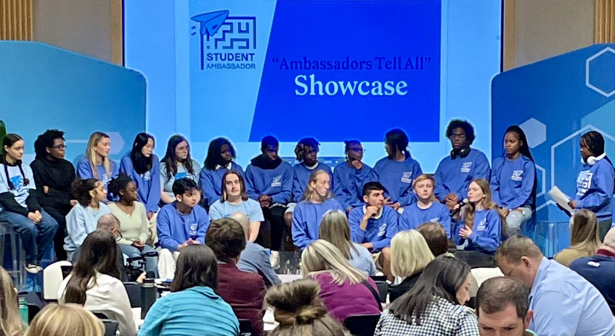 Proud to hear from #StudentAmbassadors @KauffmanFDN and our own @SM_NORTH_HS student Carley sharing career-focused courses and resources available in @theSMSD #RealWorldLearning @BrittSherer