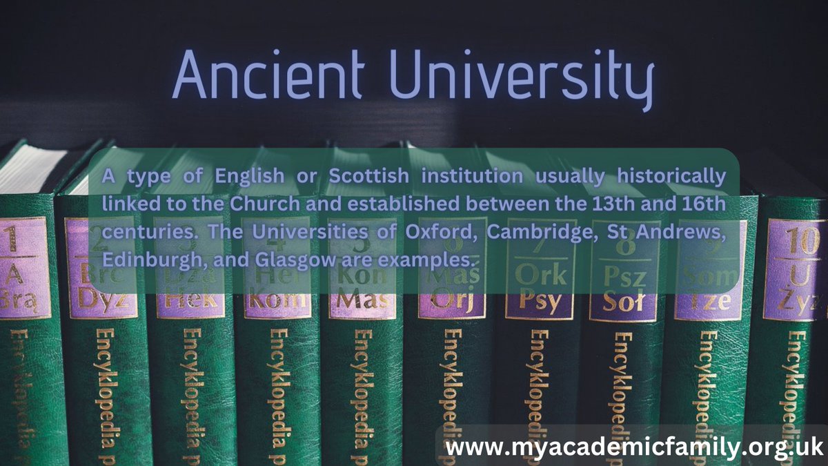 Did you know there are terms for universities in the UK based on when they were founded? Today our term from the #Encyclopedia of #University Terms is about the oldest universities in the UK. #StudentSupport #StudentSuccess #UniLife