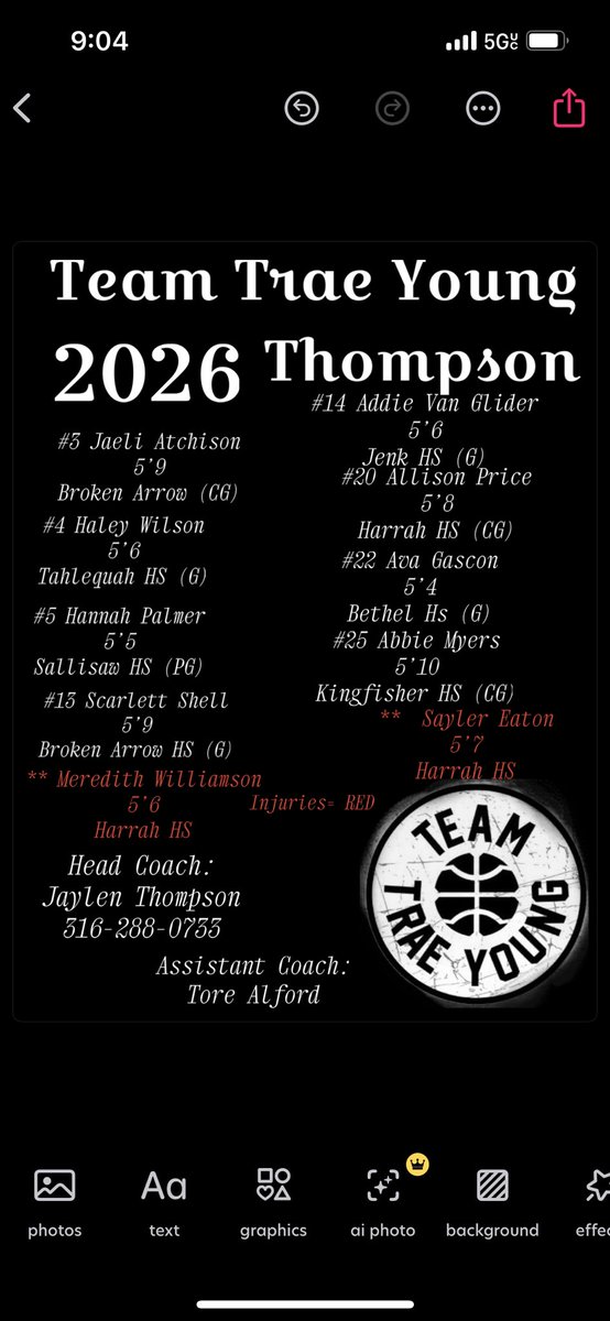 🚨 <a href="/Borderwar1/">Borderwar Tourney</a> 🚨

The schedule is set✅ My 2026 ready to get after it. High IQ players who can get hot quick🔥 We have a lot to prove. Coaches check out my 2026 group 💯🏀🏀

@TeamTraeYoung1 <a href="/Torealfordd/">Tor’e Alford</a> @Coach_Mathurin