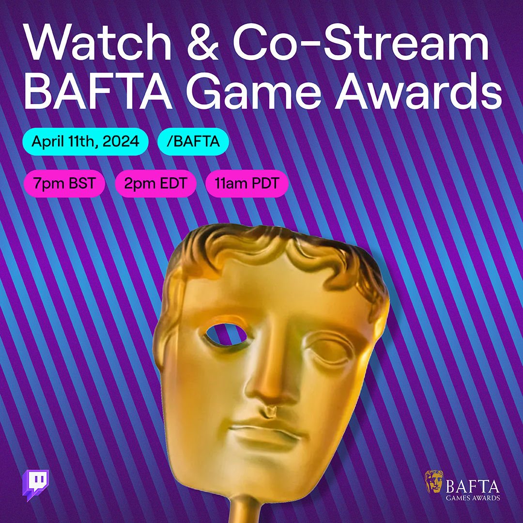 🎤 tap tap* is this thing on? 🗣️🏆 Applaud amazing games, get a glimpse of TwitchCon Europe Rotterdam, and be a part of the magic (and surprises) at the #BAFTAGamesAwards! Watch and co-stream on /BAFTA today @ 7pm BST (that's 2pm EDT & 11am PDT).