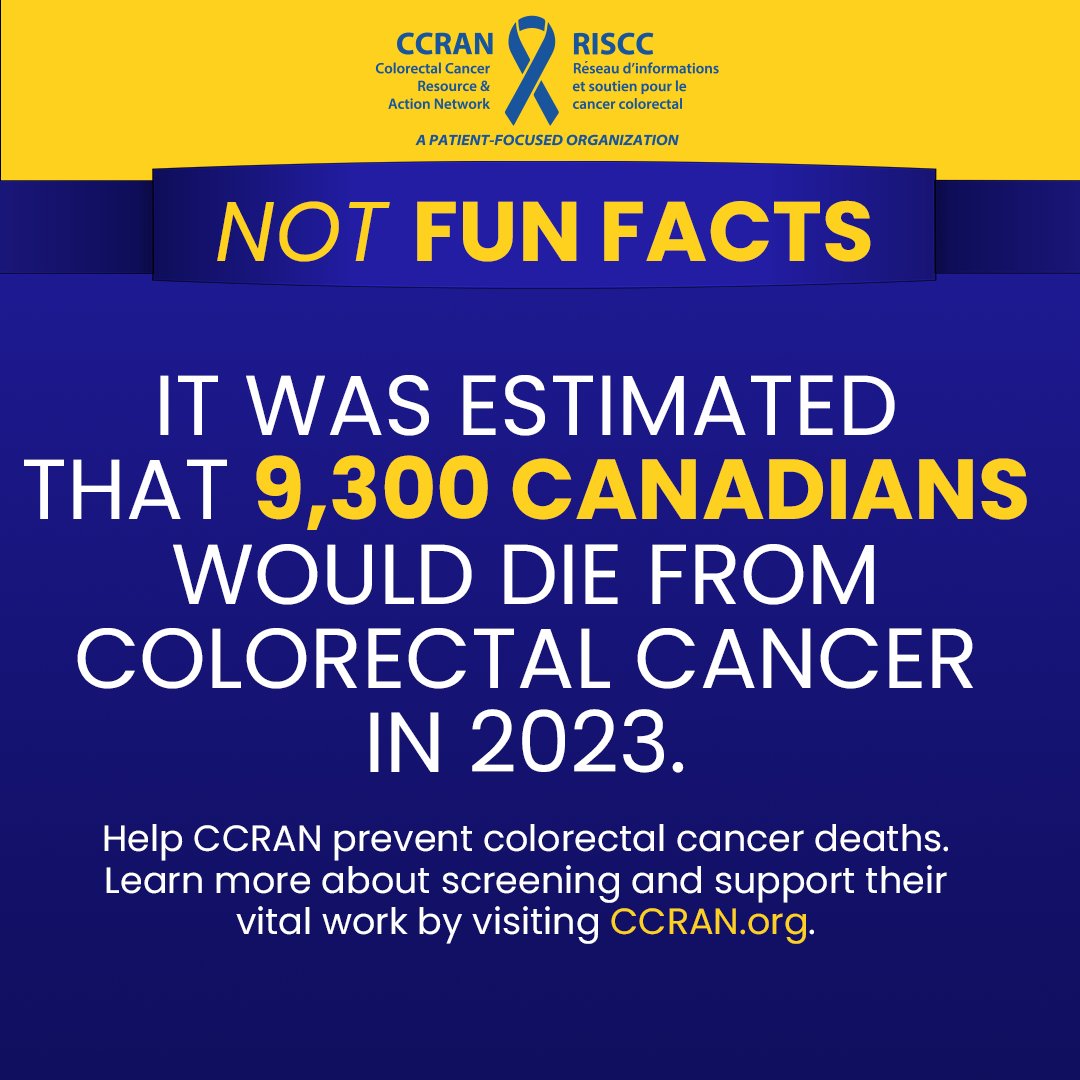 Early detection is key!  Get screened regularly.

#colorectalcancer #cancerscreening #getchecked #health #canada