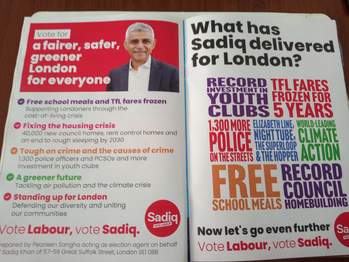 Got my Mayor of London & London Assembly elections booklet with information on all candidates for next month's election. Looks like Laurence Fox is on his own for the assembly elections. Very sad. I surprise he has any money left. #VoteTactically #GTTO #VoteLabour #VoteSadiqKhan