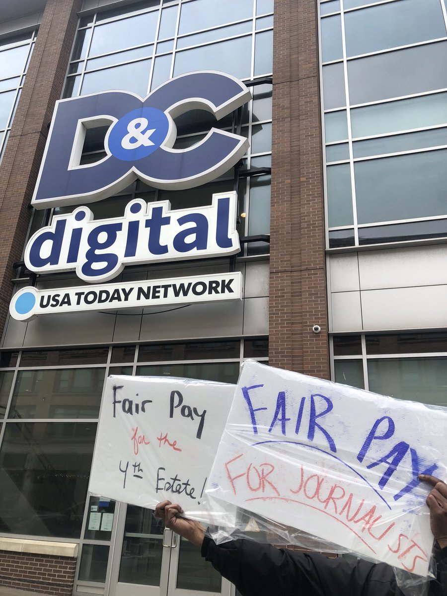 It’s DAY SIX of our strike! Find us in front of the @DandC and show your support for your local journalists 💪🏽💪🏽 #supportlocaljournalism