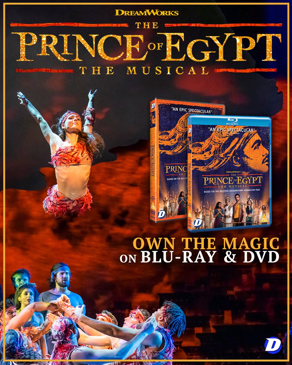 Own the magic with The Prince of Egypt: The Musical, out now on Blu-ray and DVD to experience at home! 🥳💿 @PrinceOfEgyptUK Order here: tinyurl.com/theprinceofegy…