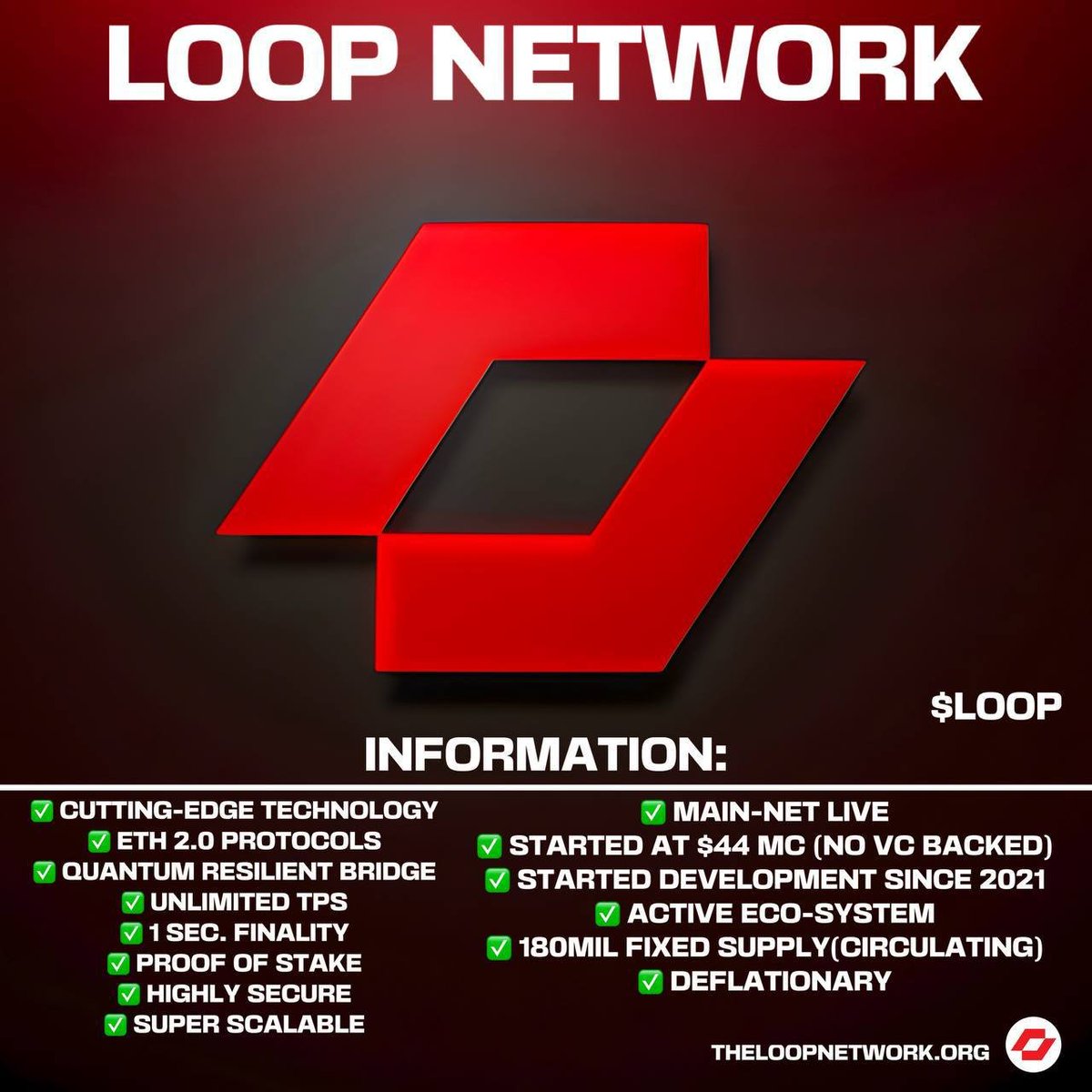 . (@cryptodevorah_) on Twitter photo I’m always interested in low-cap high potential projects.
I found $KAS early
I found $INJ early
And now the next high potential who can do it similar as $KAS and $INJ is <a href="/LoopNetwork3/">Loop Network</a>
The $LOOP devs say that Loop will be an effective alternative to $ETH. I’ve also read the I’m always interested in low-cap high potential projects.
I found $KAS early
I found $INJ early
And now the next high potential who can do it similar as $KAS and $INJ is <a href="/LoopNetwork3/">Loop Network</a>
The $LOOP devs say that Loop will be an effective alternative to $ETH. I’ve also read the