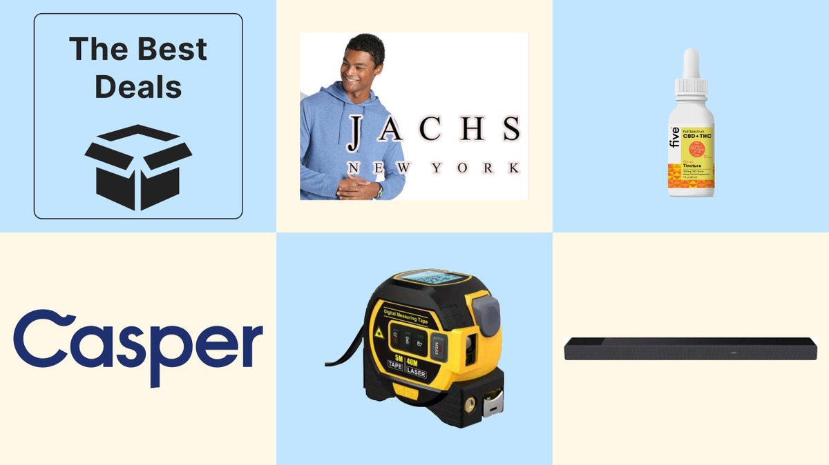 Best Deals of the Day: Sony, Casper, Jachs NY, Temu, laser tape measure & more bit.ly/4avxHS7