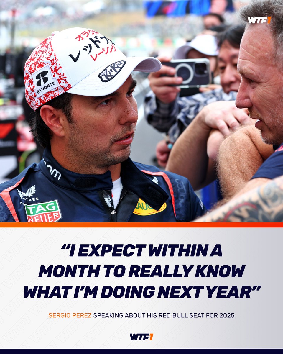 Checo thinks it wont be long until he finds out about his Red Bull future 👀