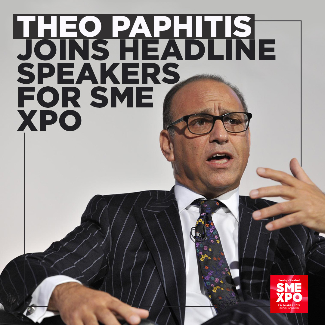 LATEST: @TheoPaphitis adds name to growing list of headline speakers at this month's @SME_XPO #ExCeLLondon | 23 - 24 April Register for free tickets here: sme-xpo-2024.reg.buzz/excel #SMEXPO #London #Business