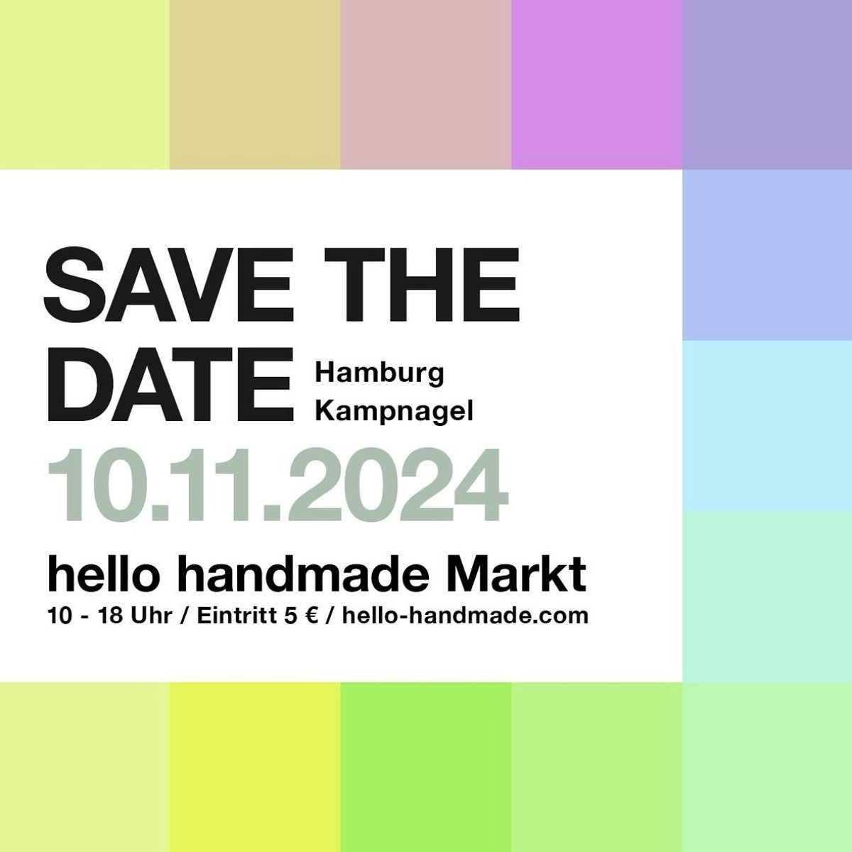 Liebe #hellohandmade-Freunde, tragt euch den 10. November 2024 fett im Kalender ein. Und bewerbt euch jetzt für den <a href="/hello_handmade/">hello handmade</a> Markt - das Original auf #Kampnagel in #Hamburg ✌️💥 Seid ihr dabei? Hier die Fakten: instagram.com/p/C4fbIuBM2-S/