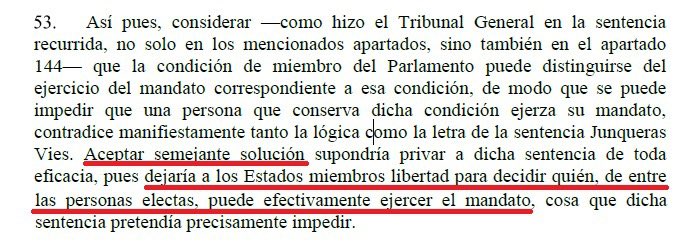 Arribarà en acabar la legislatura, però estic segur que el TJUE desautoritzarà la nefasta sentència del TGUE, com ha passat en tots els altres casos que hi vàrem portar. Sí, teníem raó des del primer dia i cap d’aquells que reien o ens menystenien no ho reconeixerà. Aquí un tast: