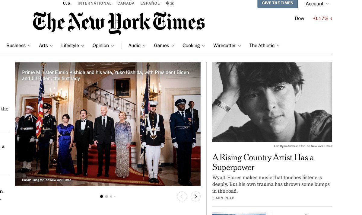 Hot damn. There's @jcrutchmer at the top of the NYT homepage with a feature on Wyatt Flores