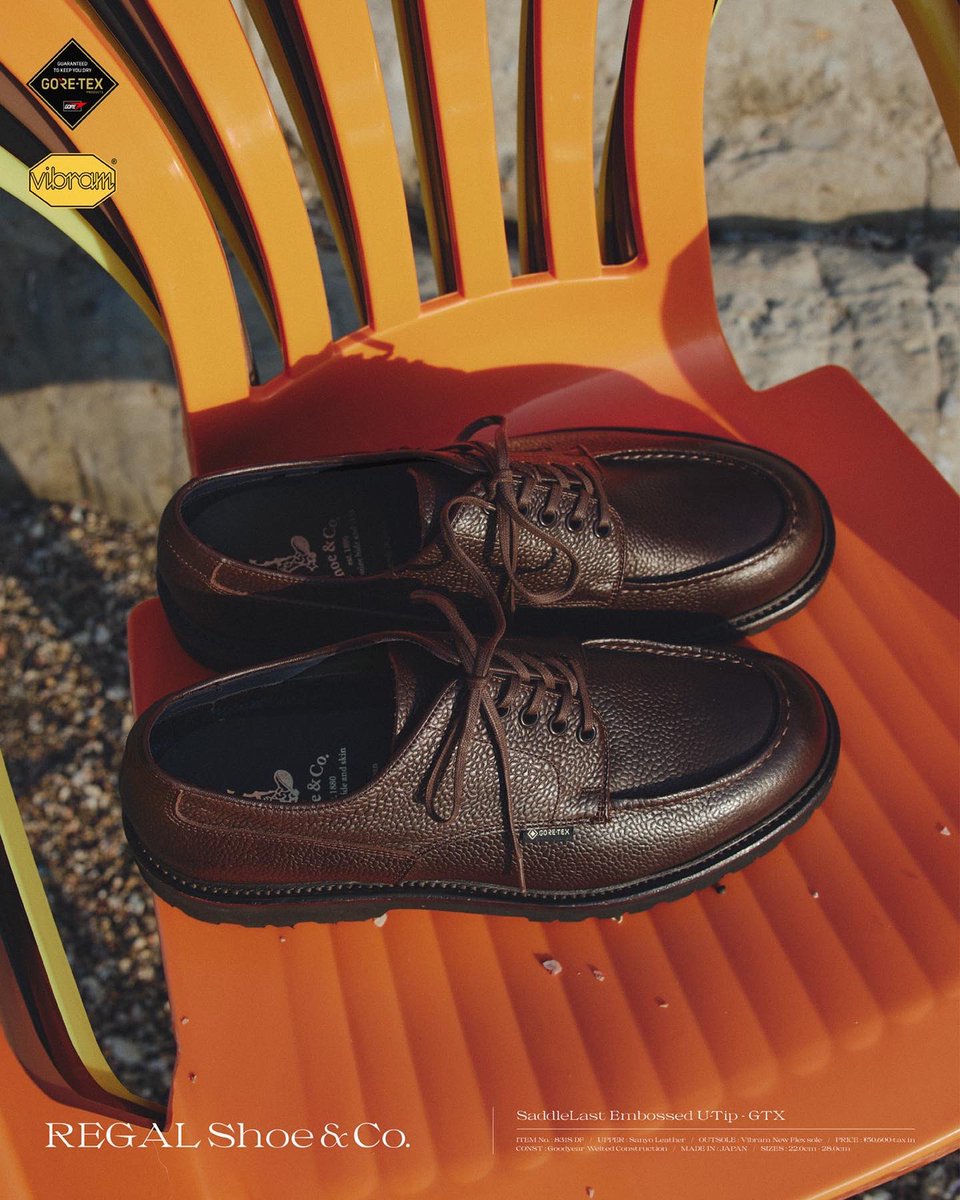 REGAL Shoe & Co U-Tip GTX is very good — the GORE-TEX is a nice touch