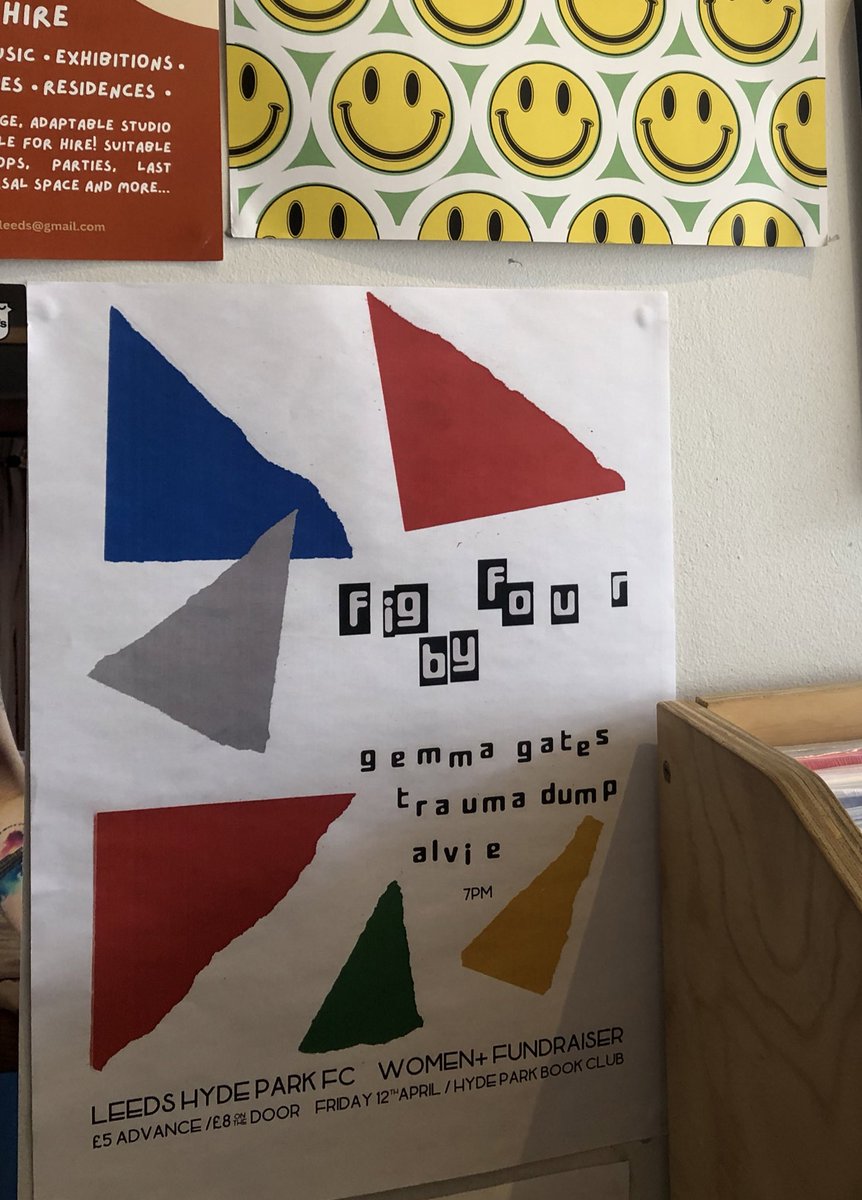 Tomorrow! @fig_by_four // Trauma Dump // Alvie 🎲 @HPBCLeeds ⚽️ @leedshpwomenfc Advance tickets on sale until 2pm wegottickets.com/event/570232