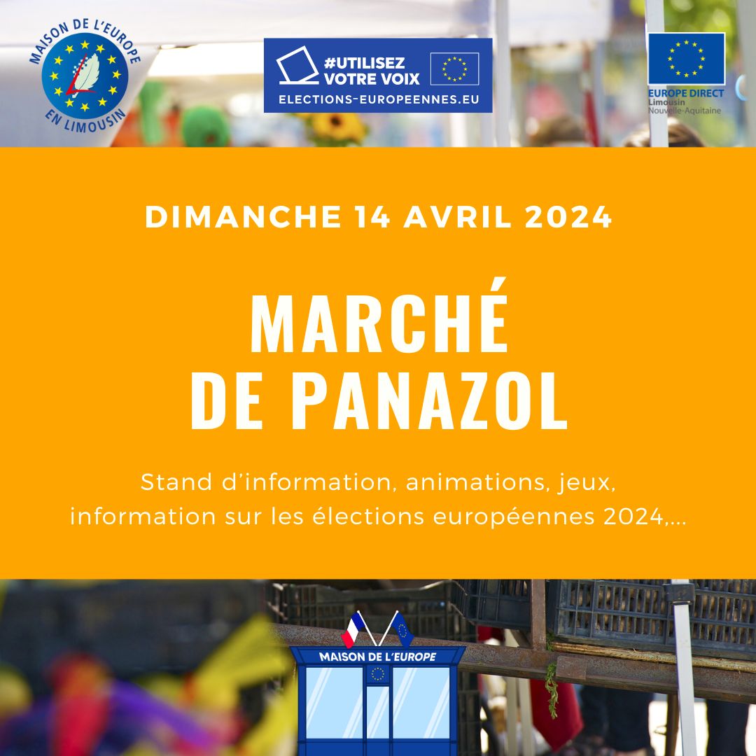 🤔A votre avis, où pourrez-vous nous trouver demain matin ⁉️

👉 Au marché de #Panazol avec le comité de #jumelage 🇫🇷🇩🇪🇪🇸 pour échanger sur l'#europe et les élections #européennes !

#utilisezvotrevoix #useyourvoice #Elections2024