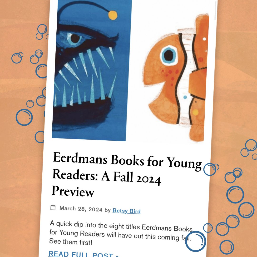 Did you miss Betsy Bird's sneak peek of EBYR's Fall 2024 list? Check it out today for an in-depth preview of our titles coming this August through October! loom.ly/KlrirLQ #fall2024preview #sneakpeek #kidlit #kidlitart #worldkidlit #childrensbooks #picturebooks #newbooks