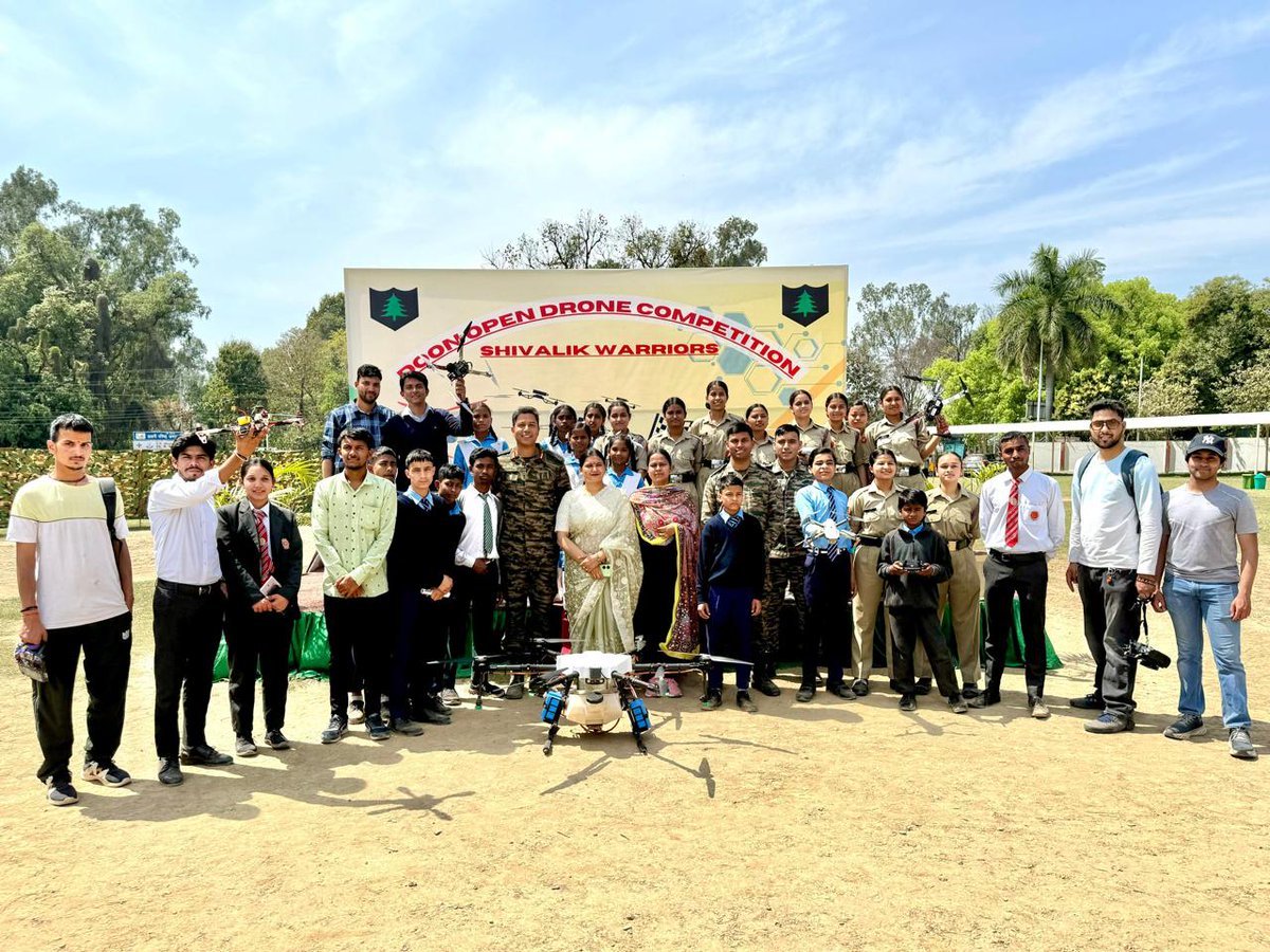 #RoadToTransformation #KeepingAheadWithTechnology #ForgingNewFrontiers #ShivalikBrigade pioneered first of its kind Doon Open Drone Competition in Dehradun,#Leveraging expertise and inculcating best practices in niche drone technology. #KhargaCorps #EmpoweringInnovators @adgpi