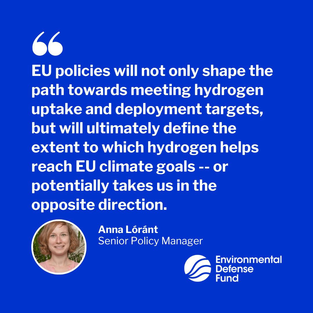 As the EU sets its rulebook for clean hydrogen deployment to support climate & energy security goals, here’s what H2 policies must get right and why ➡️edf.org/Z62D
