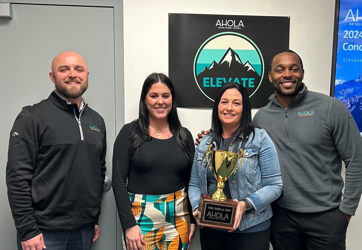 🏆 At our Q2 Sales Kickoff, we had the honor of presenting the first-ever 'Ahola Cup Award' to our phenomenal Columbus Sales Team for their outstanding performance! 

Dennis, Megan, Christy, JT, and Jordan (not pictured) Congratulations!  🙌 

#SalesExcellence