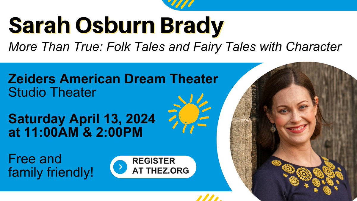 Once upon a time, there was a little girl or a little boy or a dog or a dragon or a fairy or a giant. And that person or animal or mythical creature had an adventure… and the audience chooses what happens! Storyteller @sarahobrady is @TheZinVBSaturday. FREE! @VABeachArts
