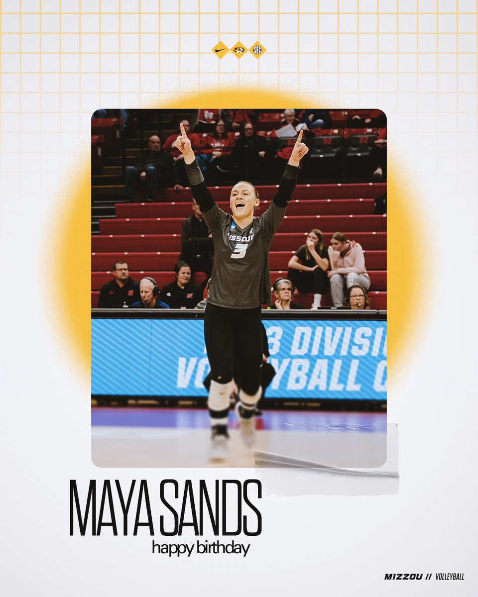 Happy Birthday to our SEC Libero of the Year, Maya Sands!!! 🎂🎈🥳 #MIZ 🐯🏐