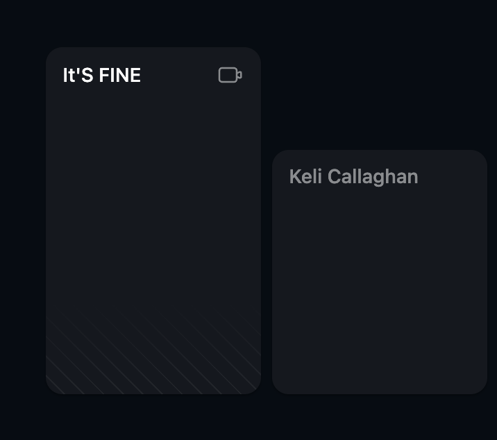 @KeliCallaghan Keli's @roam conference room next to her office is actually called 'IT'S FINE'