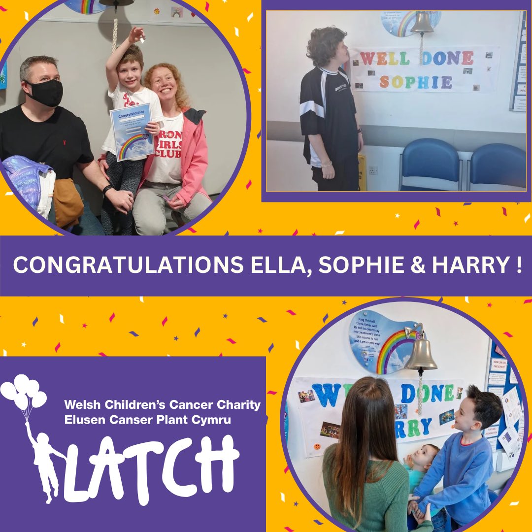 We’d like to share a very thankful Thursday post with you all! Not one, not two, but THREE BELL RINGS!! 🔔🎈 A massive congratulations & well done to Ella, Sophie & Harry on such a milestone in their journey’s! The smiles all round here say it all! ☺️👏