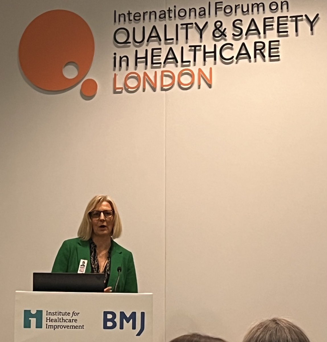Fantastic talk from ⁦<a href="/Sally2PT/">Sally Greensmith 💙</a>⁩ ⁦<a href="/QualityForum/">Quality Forum</a>⁩ on “Creating a Culture that Fosters Creativity &amp; New Approaches to Quality Improvement”. We’re in a healthcare crisis full of action inhibitors. How do we overcome the inertia? ⁦<a href="/BeTheChangeASPH/">Be The Change (QI @ ASPH)</a>⁩