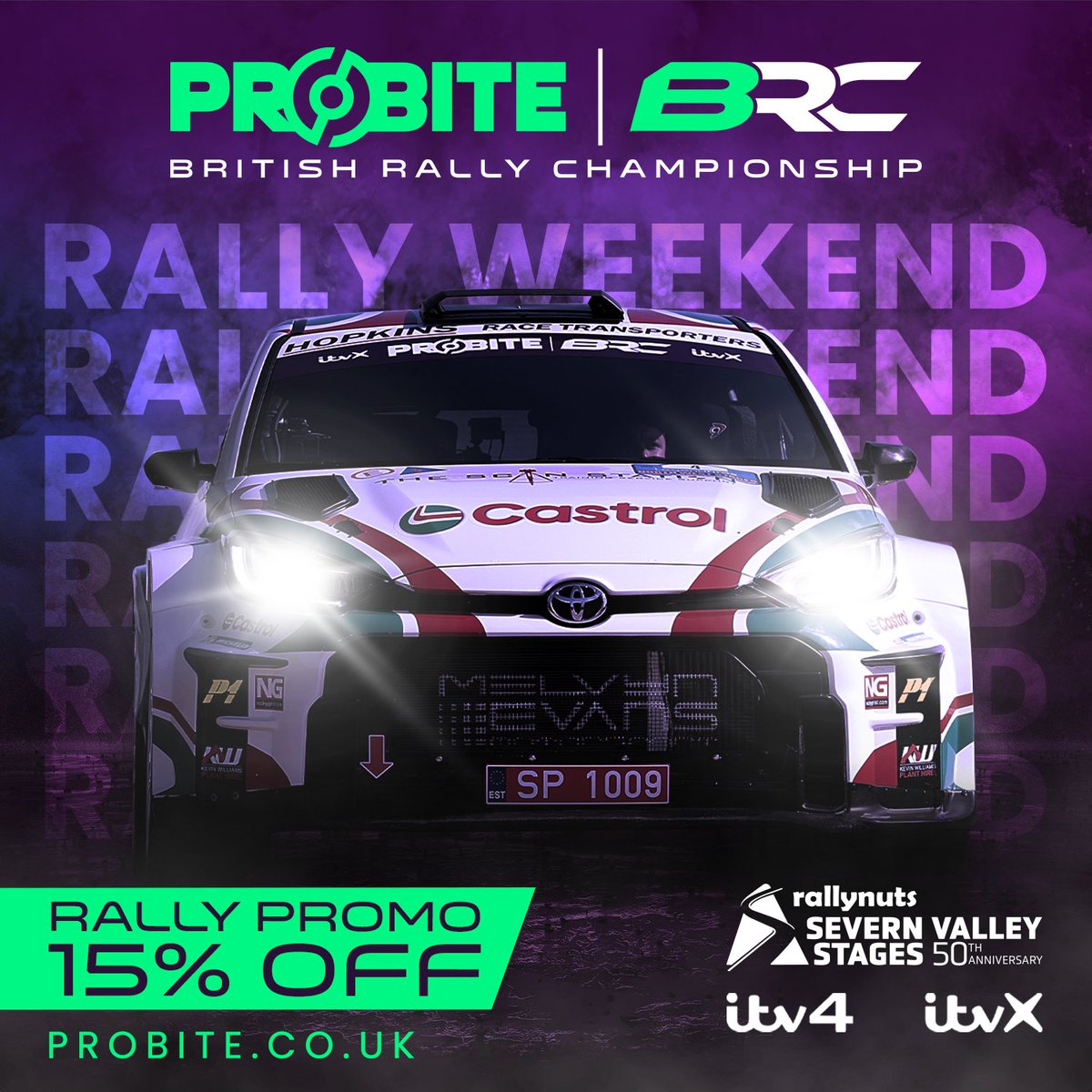 It’s nearly here - rally weekend is coming! To celebrate round 2 of the Probite British Rally Championship in Wales, we’re offering a huge 15% off all performance braking! Just use code SEVERNVALLEY15 at checkout. Valid until 16/4/24. Don’t miss out! #probite #probitebrc #brc