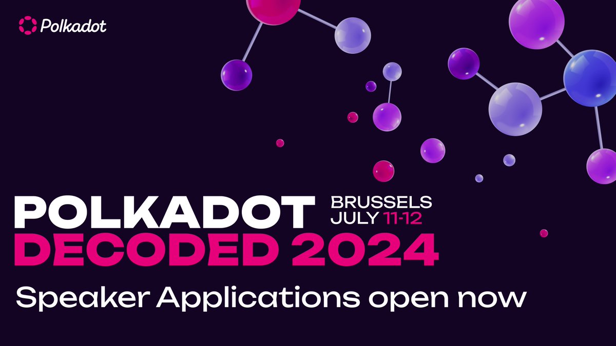 🎟️ Don't miss out on the blockchain event of the year! Secure your tickets to #PolkadotDecoded now and join us for two days of cutting-edge insights, networking opportunities, and industry-leading speakers. Whether you're a seasoned pro or new to blockchain, there's something for