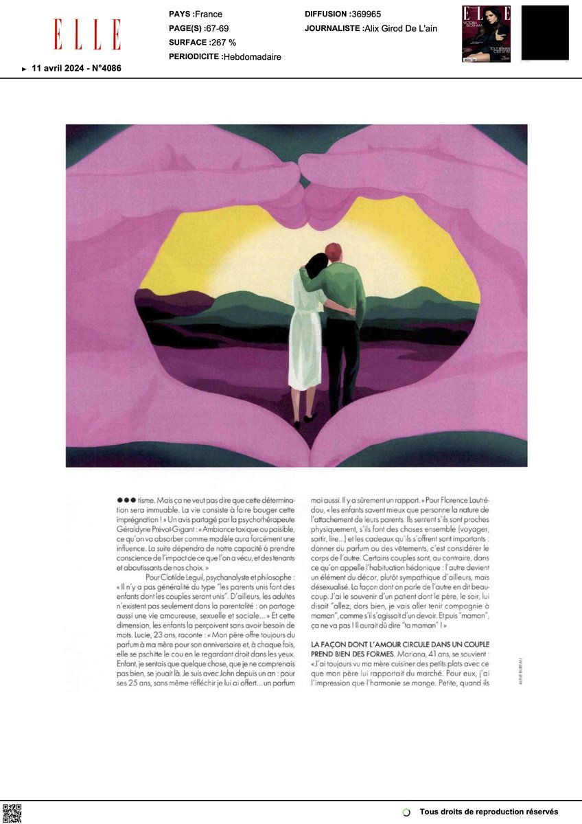 FloLautredou's tweet photo. Papa Maman L'Amour et Moi, échange avec Alix Girod de @ELLEfrance https://t.co/F3AmCZkHJg