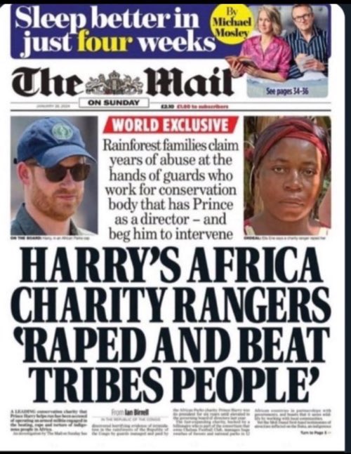 Prince Harry has questions to answer involving slavery in Africa currently carried on by @AfricanParks where he is a leading director.
