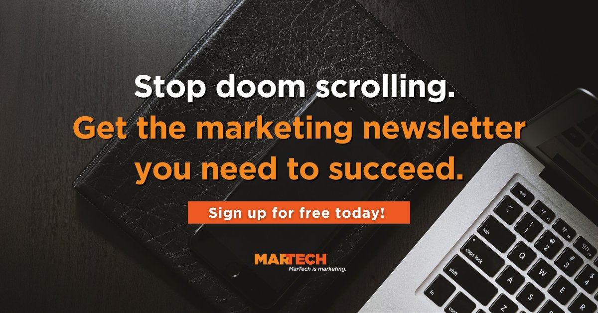 Aiming to level up your marketing game? Sign up for our free newsletter and access the latest #martech news and expert insights. martech.org/newsletters/?u…