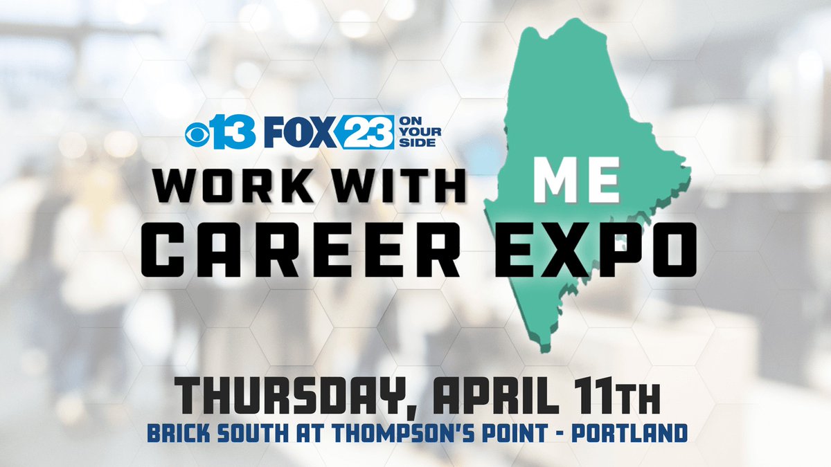 If you're looking for a new career opportunity, check out the Work with ME Career Expo at Thompson’s Point in Portland today! The event is free and open to the public. DETAILS: tinyurl.com/2mv3zb9e