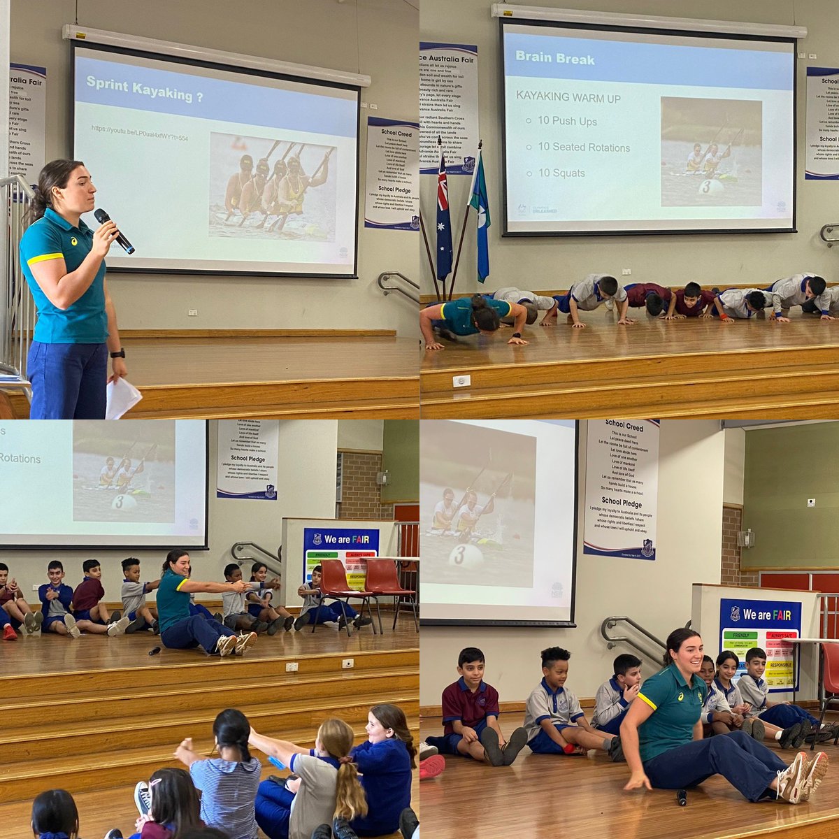Today Fairvale had the honour of hosting Olympian Jasmine Locke! Jasmine, a sprint kayaker, captivated our students with her inspiring journey of resilience, and shared invaluable tips on goal-setting for success. 🚣🏻‍♀️🏆🏅 #OlympicsUnleashed @AUSOlympicTeam @AnthonyPitt4