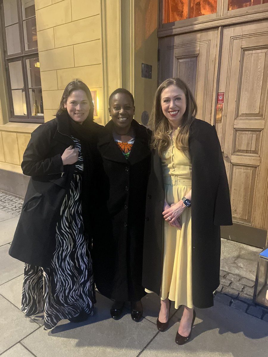 Meeting inspiring women in Oslo these days #IPCI24 #SHEConference @ChelseaClinton we value so much the @LaerdalGH & @ClintonFdn partnership, @neemalugangira together we will bring #SaferBirths to Kagera region