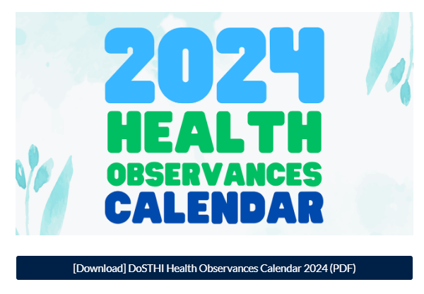 Happy to share the PDF version for A5 Health Observances Calendar designed by DoSTHI, it is free to download and print from our website too (healthdatascience.in) linkedin.com/posts/thirusol…