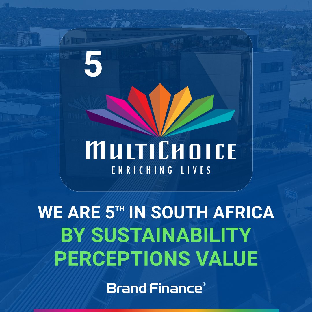 Brand Finance has once again recognised MultiChoice Group as one of the Top 10 South African Brands by Perceived Sustainability Value in 2024. We're dedicated to enriching the lives of the communities we operate in, which is critical for building a sustainable future for South