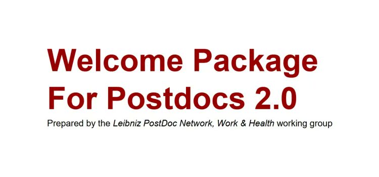 The @LeibnizPostDocs welcome package document for international postdocs at the @LeibnizWGL research institutes has been updated and expanded. It contains useful information for all international researchers in 🇩🇪 leibniz-postdoc.de/welcome-packag… #ichbinhanna #phdchat #postdocs #ecr