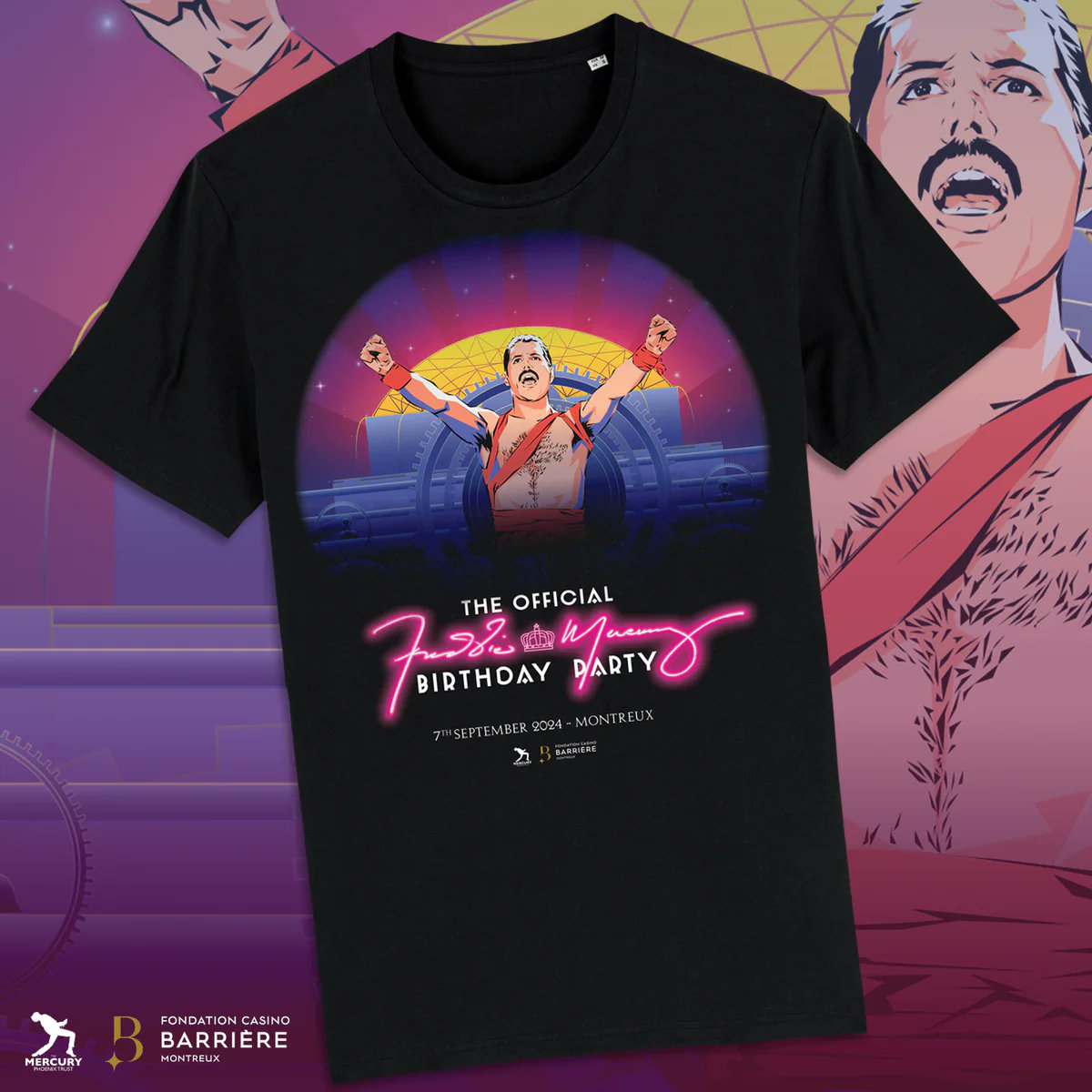 Official Freddie Mercury Birthday Party 2024 - T-Shirt Update 👕 We have checked the shelves & we have now sold out of both Medium & Large sizes. Thanks to all who have purchased so far, we look forward to seeing them in & around Montreux in September! queenonlinestore.com/collections/me… 💛