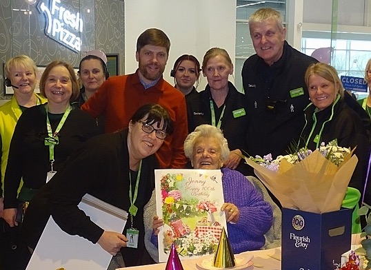 A very happy 100th birthday to regular customer Jenny who's been shopping at Asda for more than 50 years. Colleagues at Asda Livingston, where Jenny's been shopping since it opened in 2001, put on a special surprise tea party for her special day in our cafe. The store's community…