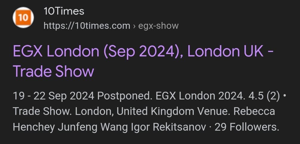KYLENORTH's tweet photo. @EGX is it true? Has this years show been the postponed https://t.co/vbXF0Ed9UB