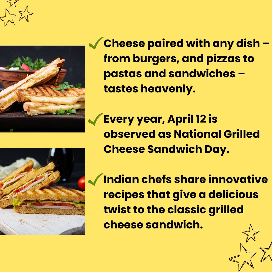Is a grilled cheese sandwich your go-to when hunger pangs strike? Elevate the taste of your classic cheese sandwiches with these innovative recipes that promise an unforgettable ‘cheesy’ indulgence

Via: @aakankshahire

#Mumbai #Maharashtra #MumbaiFood #IndianFood #Foodanddrinks…